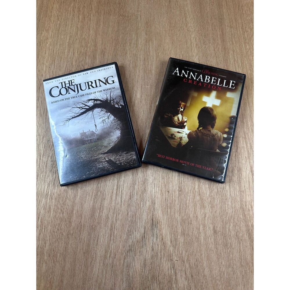 Horror DVD Bundle – The Conjuring & Annabelle: Creation Movies Untested